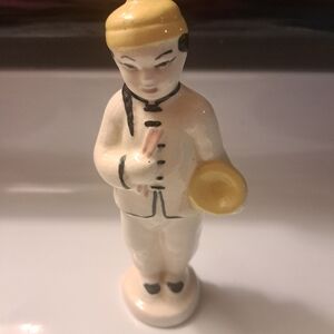 Vtg MCM 1940'S/ 50'S Ceramic Chinese Man  Figurine  6 Inches Tall